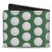 Bi-Fold Wallet - Golf Balls Green White Bi-Fold Wallets Buckle-Down   