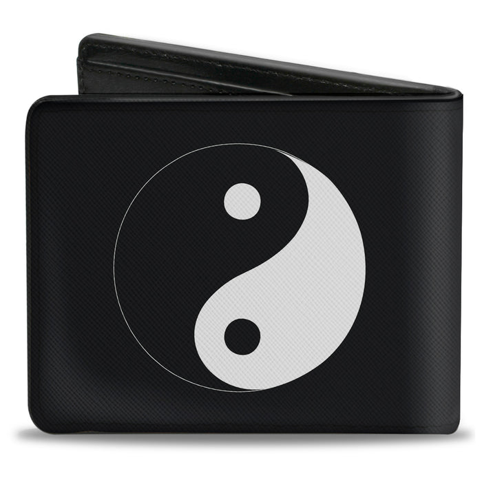 Bi-Fold Wallet - Yin Yang Symbol Black White Bi-Fold Wallets Buckle-Down   