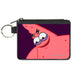Canvas Zipper Wallet - MINI X-SMALL - Sponge Bob Savage Patrick Pose Purple Canvas Zipper Wallets Nickelodeon   