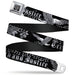 BD Wings Logo CLOSE-UP Full Color Black Silver Seatbelt Belt - Truth and Justice Black/White Webbing Seatbelt Belts Buckle-Down   
