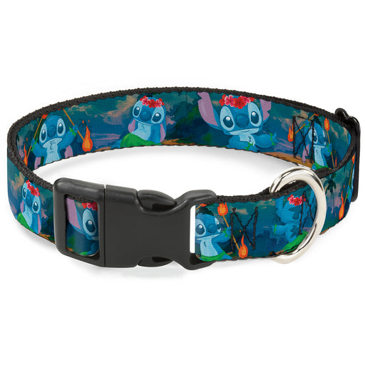 Plastic Clip Collar - Stitch Hula Dance 5-Poses Plastic Clip Collars Disney   