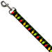 Dog Leash - Christmas Lights Black/Multi Color Dog Leashes Buckle-Down   