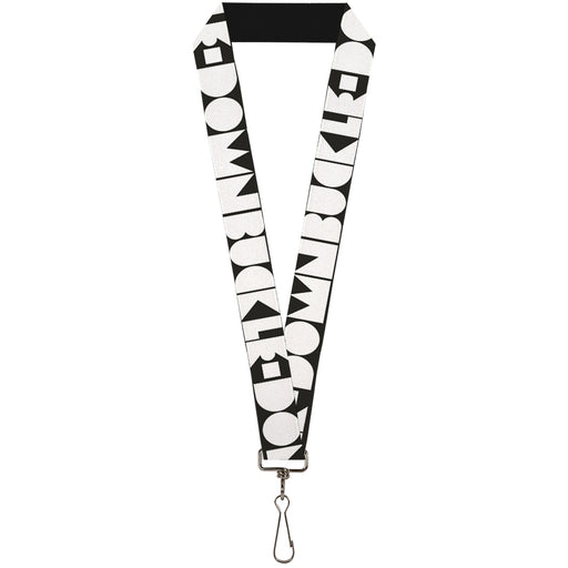 Lanyard - 1.0" - BUCKLE-DOWN Shapes Black White Lanyards Buckle-Down   
