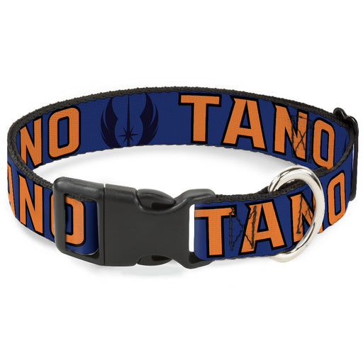 Plastic Clip Collar - Star Wars Jedi Order Insignia/TANO Text Blues/Orange Plastic Clip Collars Star Wars   