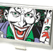 Business Card Holder - SMALL - Joker Face w Pistol CLOSE-UP FCG Business Card Holders DC Comics   