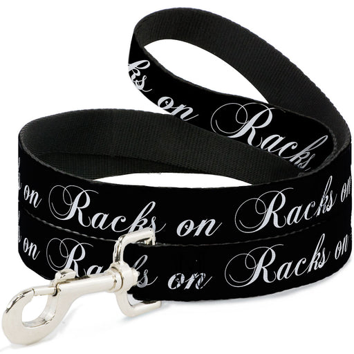 Dog Leash - RACKS ON RACKS Black/White Dog Leashes Buckle-Down   
