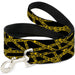 Dog Leash - Police Line Black/Yellow Dog Leashes Buckle-Down   
