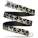 BD Wings Logo CLOSE-UP Full Color Black Silver Seatbelt Belt - Panda Bear Cartoon Bamboo Webbing Seatbelt Belts Buckle-Down   