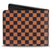 Bi-Fold Wallet - Checker Orange Dark Blue Bi-Fold Wallets Buckle-Down   