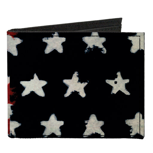 Canvas Bi-Fold Wallet - Stars & Stripes Painting Canvas Bi-Fold Wallets Buckle-Down   