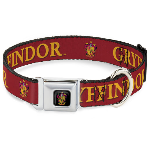 Gryffindor Crest Full Color Seatbelt Buckle Collar - Harry Potter GRYFFINDOR & Crest Black/Red Seatbelt Buckle Collars The Wizarding World of Harry Potter   