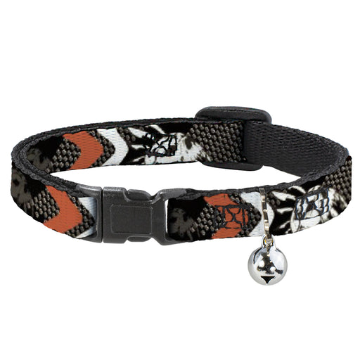 Cat Collar Breakaway - BD Die Hard Skull 01 Breakaway Cat Collars Buckle-Down   