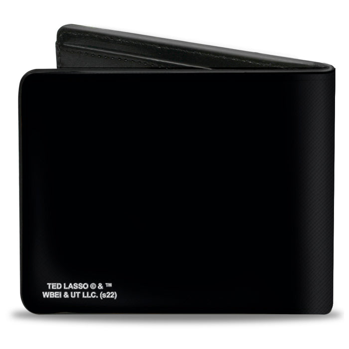 Bi-Fold Wallet - Ted Lasso ROY KENT Quote and Face Black Multi Color Bi-Fold Wallets Ted Lasso   