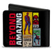 SPIDER-MAN BEYOND AMAZING Bi-Fold Wallet - Marvel Comics Spider-Man BEYOND AMAZING Comics Collage Bi-Fold Wallets Marvel Comics   