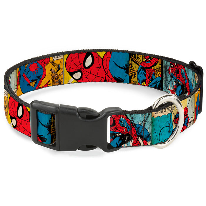Plastic Clip Collar - Spider-Man Comic Strip Plastic Clip Collars Marvel Comics   