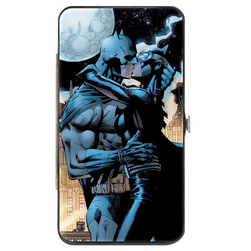 Hinged Wallet - Batman Catwoman Kissing Hush Pose + Moon Hinged Wallets DC Comics   