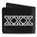 Bi-Fold Wallet - XXX Black White Bi-Fold Wallets Buckle-Down   