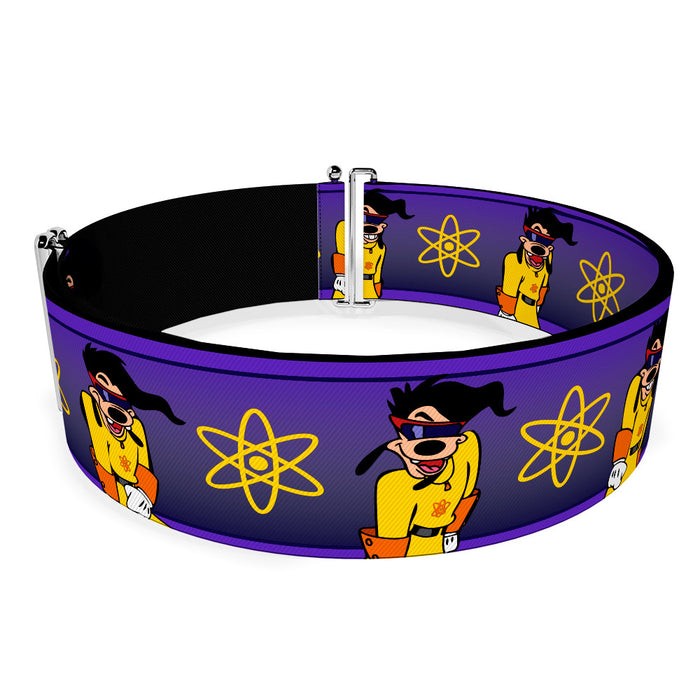 Cinch Waist Belt - Goofy Movie Max Powerline Poses Purples Yellows Womens Cinch Waist Belts Disney   