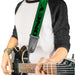 Guitar Strap - CASH MONEY $ Green Black Guitar Straps Buckle-Down   