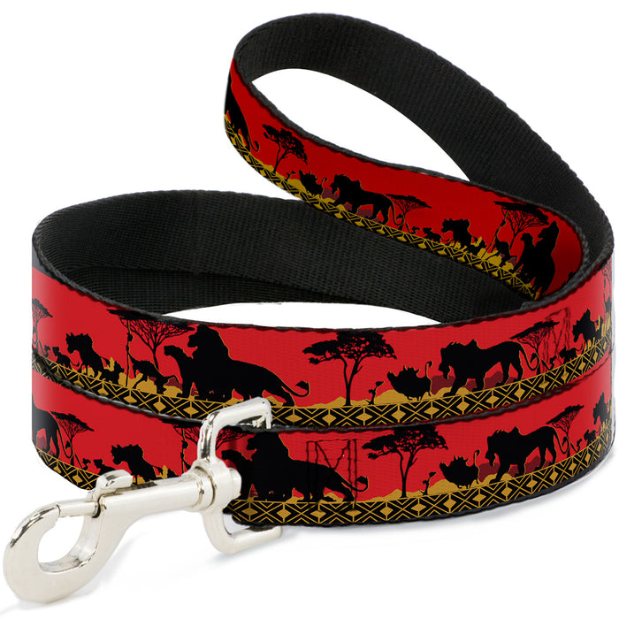 Dog Leash - Mufasa & Simba JUST CAN'T WAIT TO BE KING/Family Silhouette Dog Leashes Disney   
