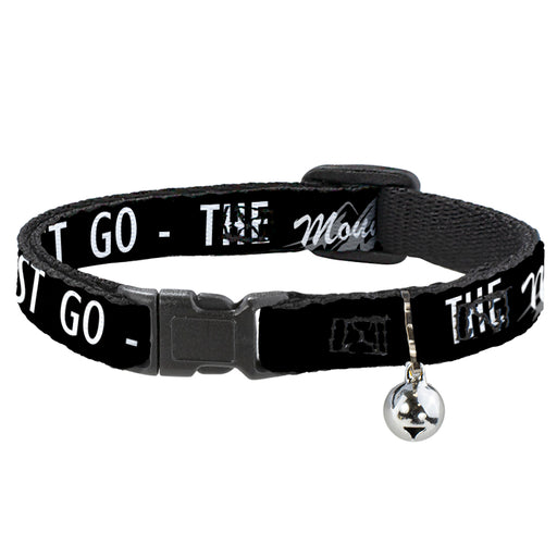 Cat Collar Breakaway - THE MOUNTAINS ARE CALLING AND I MUST GO Mountains Outline3 Black Gray White Breakaway Cat Collars Buckle-Down   