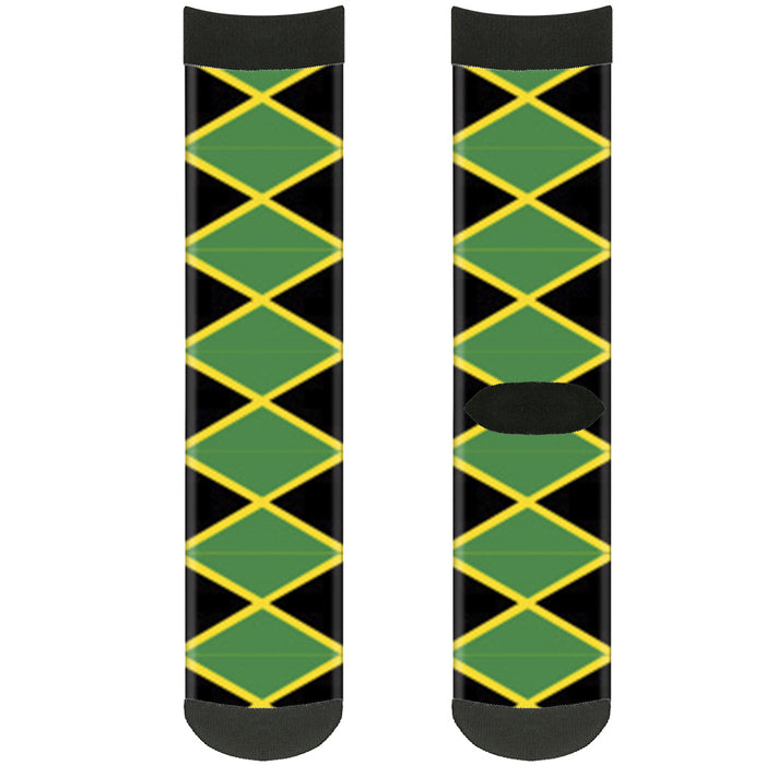 Sock Pair - Polyester - Jamaica Flags - CREW Socks Buckle-Down   