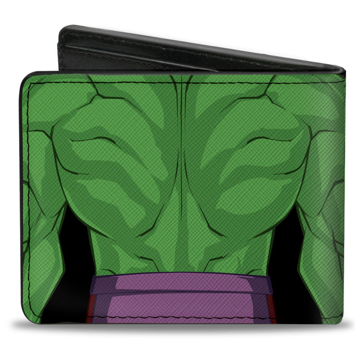 MARVEL AVENGERS Bi-Fold Wallet - Hulk Character Close-Up Chest and Back Bi-Fold Wallets Marvel Comics   