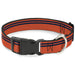 Plastic Clip Collar - Racing Stripe Orange/Navy Plastic Clip Collars Buckle-Down   