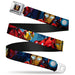 MARVEL AVENGERS Iron Man 3-D Face Full Color Seatbelt Belt - Iron Man Action1 Webbing Seatbelt Belts Marvel Comics   