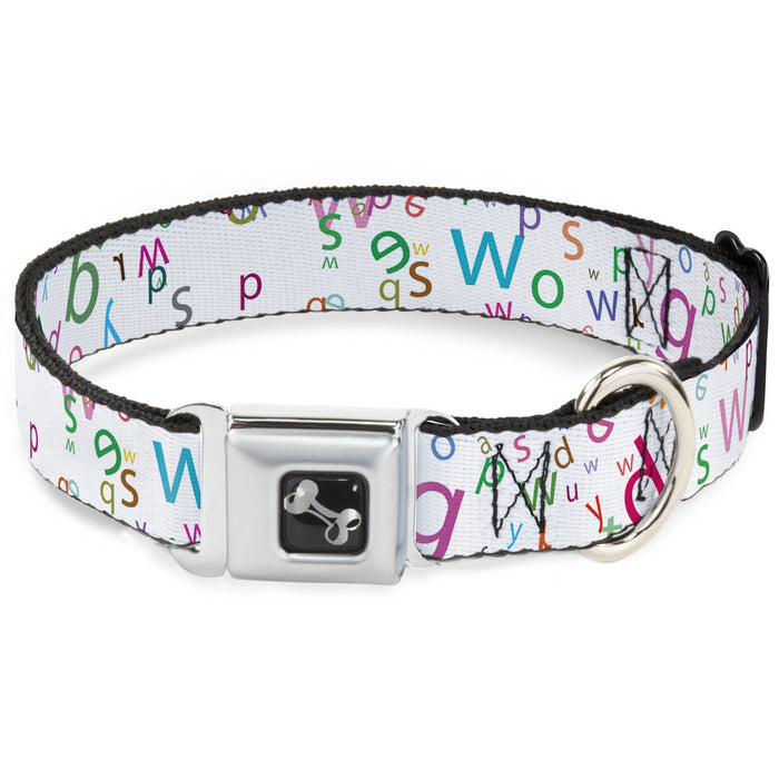 Dog Bone Seatbelt Buckle Collar - Stargazer White/Multi Color Seatbelt Buckle Collars Buckle-Down   