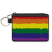 Canvas Zipper Wallet - MINI X-SMALL - Rainbow Stripe Painted Canvas Zipper Wallets Buckle-Down   