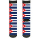 Sock Pair - Polyester - Cuba Flags - CREW Socks Buckle-Down   