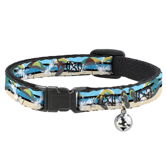 Cat Collar Breakaway - Beach Scene 1 Breakaway Cat Collars Buckle-Down   