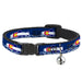 Cat Collar Breakaway - Colorado Trout Flag Blue White Red Yellow Breakaway Cat Collars Buckle-Down   