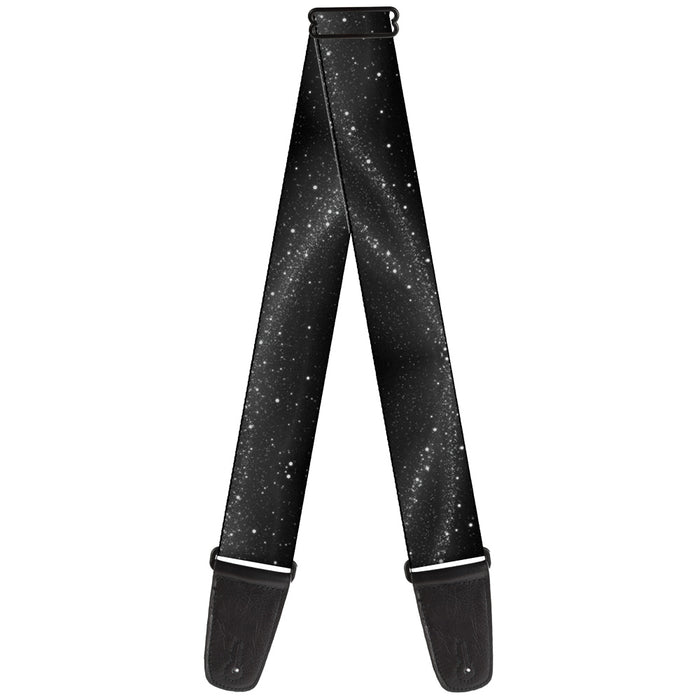 Guitar Strap - Galaxy Arch Black Gray White Guitar Straps Buckle-Down   