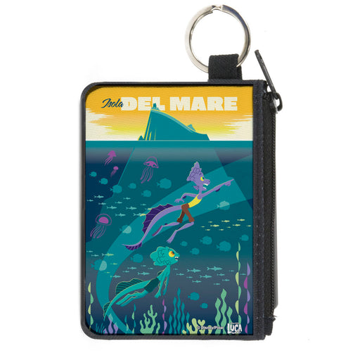 Canvas Zipper Wallet - MINI X-SMALL - Luca ISOLA DEL MAR Luca and Alberto Sea Monsters Scene Canvas Zipper Wallets Disney   