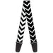 Guitar Strap - Chevron2 White Black Guitar Straps Buckle-Down   