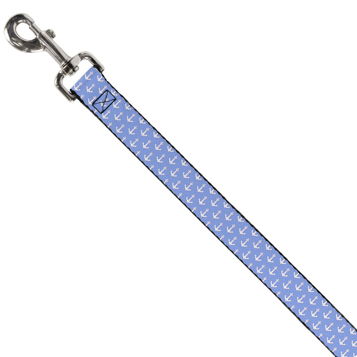 Dog Leash - Anchor2 Monogram Baby Blue/Baby Pink/White Dog Leashes Buckle-Down   