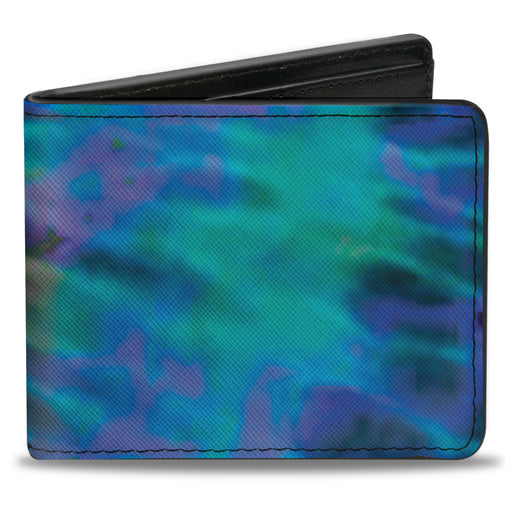 Bi-Fold Wallet - Tie Dye Green Blue Purple Bi-Fold Wallets Buckle-Down   