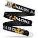 Simba2 CLOSE-UP Full Color Seatbelt Belt - Lion King Simba & Nala HAKUNA MATATA Webbing Seatbelt Belts Disney   