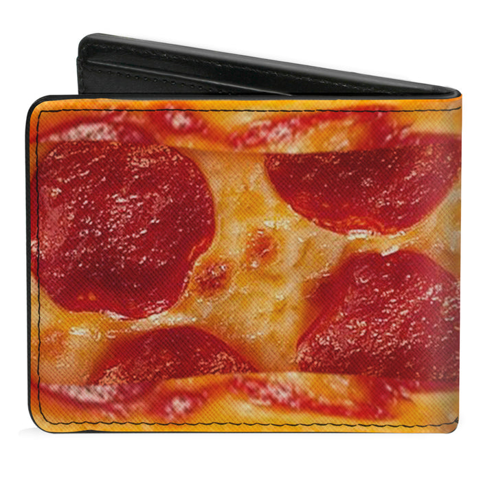 Bi-Fold Wallet - Pepperoni Pizza w Crust Vivid Bi-Fold Wallets Buckle-Down   