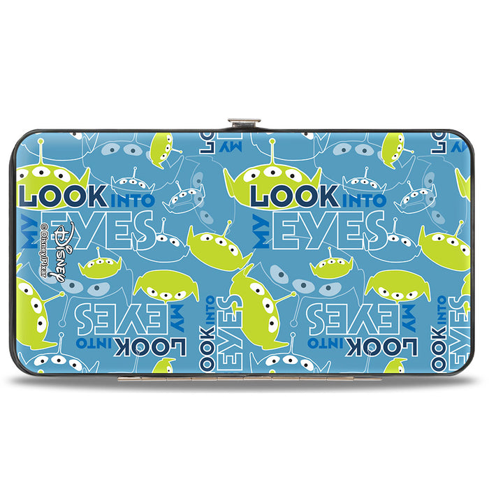 Hinged Wallet - Toy Story Alien Pose LOOK INTO MY EYES Icons Blues Greens Hinged Wallets Disney   