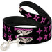 Dog Leash - Ninja Star Black/Pink Dog Leashes Buckle-Down   
