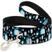 Dog Leash - Emperor Penguins Gray/Blues Dog Leashes Buckle-Down   