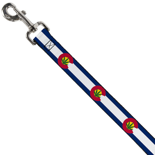 Dog Leash - Colorado Flag/Marijuana Leaf Dog Leashes Buckle-Down   