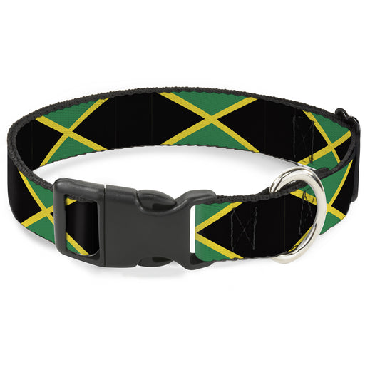 Plastic Clip Collar - Jamaica Flags Plastic Clip Collars Buckle-Down   
