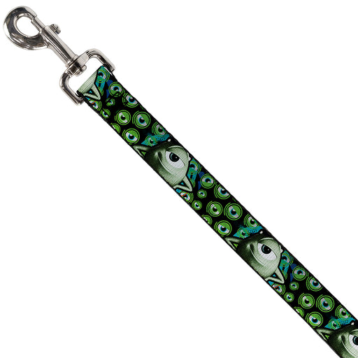 Dog Leash - Mike Poses/Eyeballs Black/Greens Dog Leashes Disney   