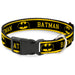 Plastic Clip Collar - BATMAN/Logo Stripe Yellow/Black Plastic Clip Collars DC Comics   
