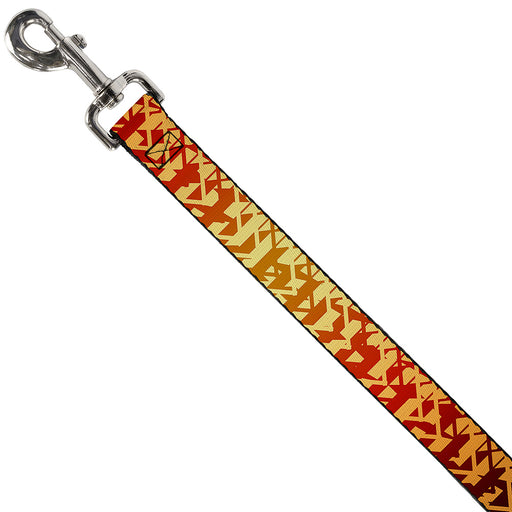 Dog Leash - Geometric Transition Blues/Reds/Orange/Yellows Dog Leashes Buckle-Down   