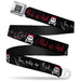 BD Wings Logo CLOSE-UP Full Color Black Silver Seatbelt Belt - Angry Girl/Mad As Hell/You Make Me Sick Webbing Seatbelt Belts Buckle-Down   